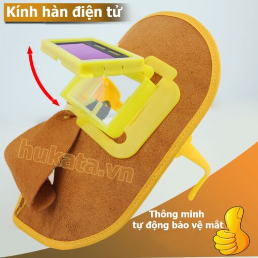 kính hàn điện tử da bò