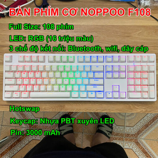 ban phim co noppoo f108