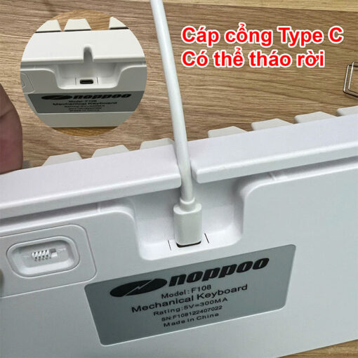 ban phim co noppoo f108 8