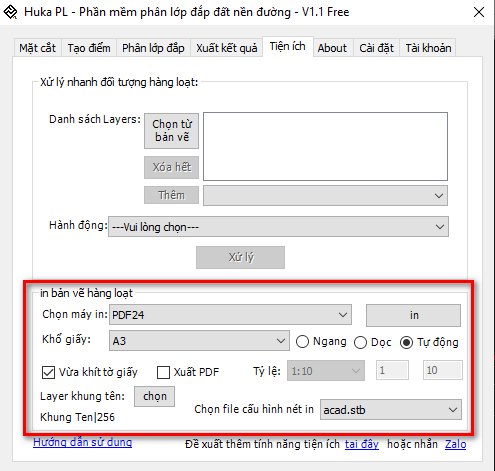 Hướng dẫn in và xuất CAD sang PDF hàng loạt - Tải Lisp in nhanh trong Model 1 image 1